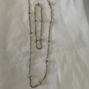 antique silver necklace & bracelet